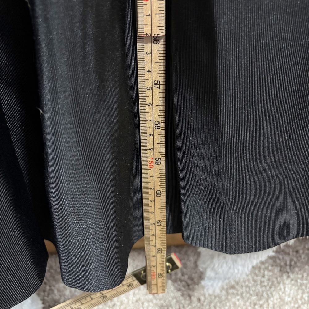 Eliza J Fallie Full Length A Line Gown Size 12 Black Lace Fit Flare Maxi V Neck - Picture 2 of 9